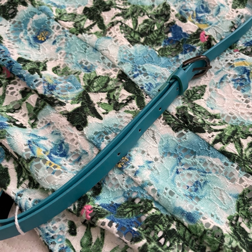 R & M Richards Floral Eyelet Lace Fit and Flare Dress - Picture 5 of 16